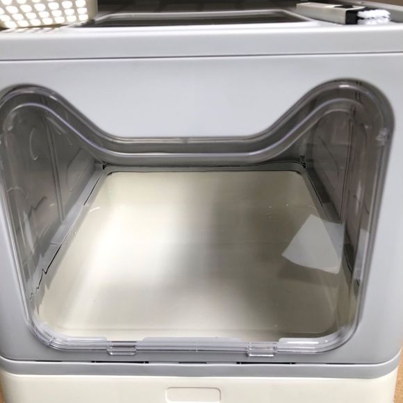 Foldable Cat Litter Box -Large Top Entry Anti-Splashing & Spacious and Scoop - Picture 9 of 10